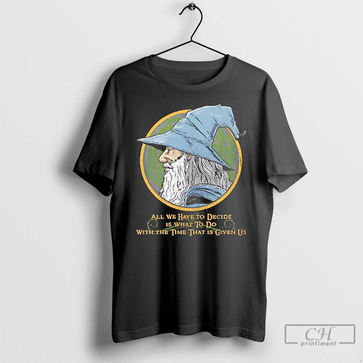 Premium Wizard All We Have To Decide Is What To Do With The Time T-Shirts, Hoodie, Sweatshirt | AU18TeeNovaLab.com