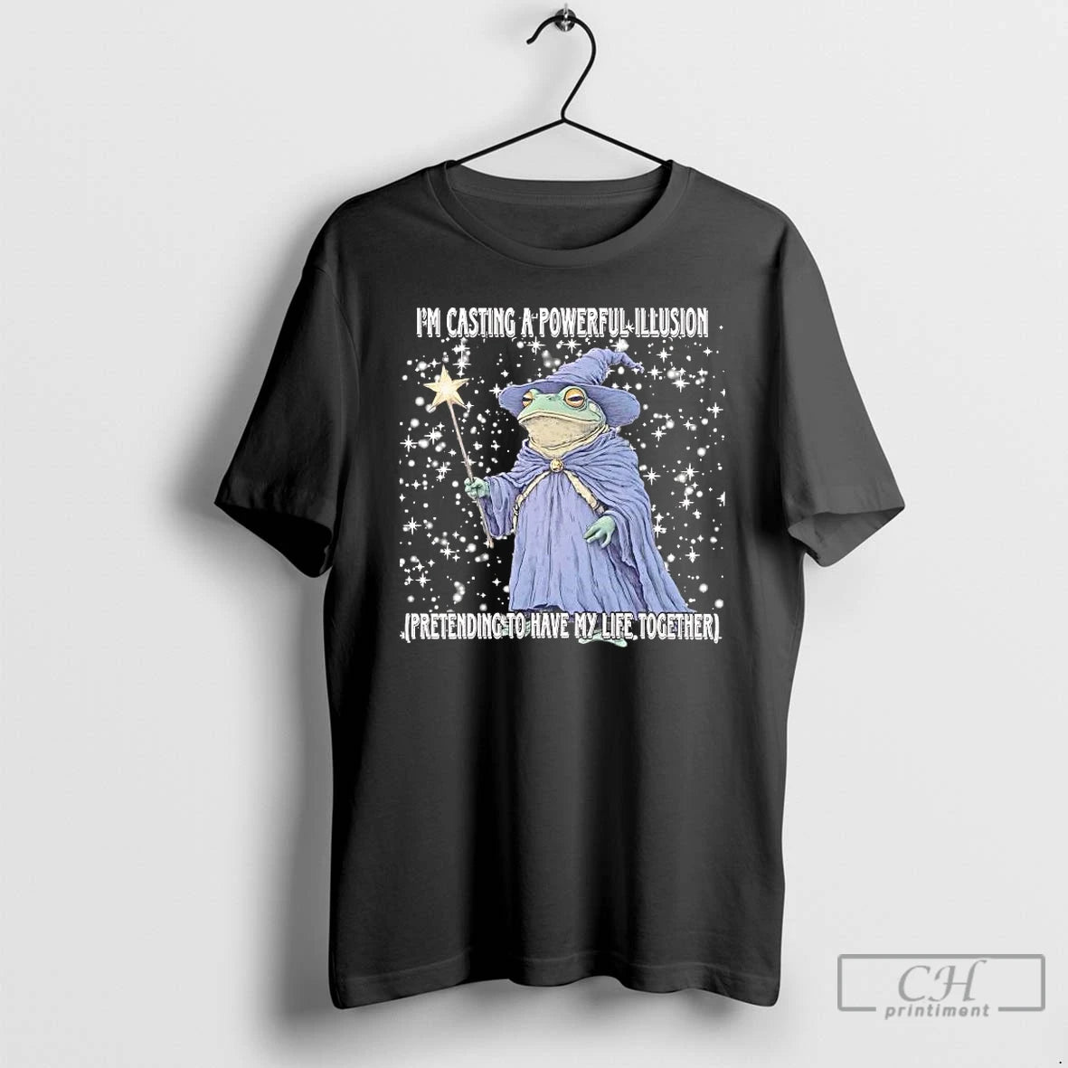 Premium Wizard Frog Im Casting A Powerful Illusion T-Shirts, Hoodie, Sweatshirt | AU18TeeNovaLab.com