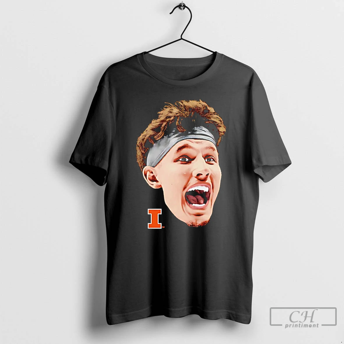 Premium Zvonimir Ivisic Llinois Fighting Illini Portrait Big Head T-Shirts, Hoodie, Sweatshirt | AU18TeeNovaLab.com