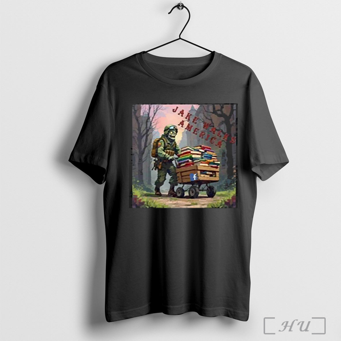The Zombie Pusher Jake Walks America T Shirts