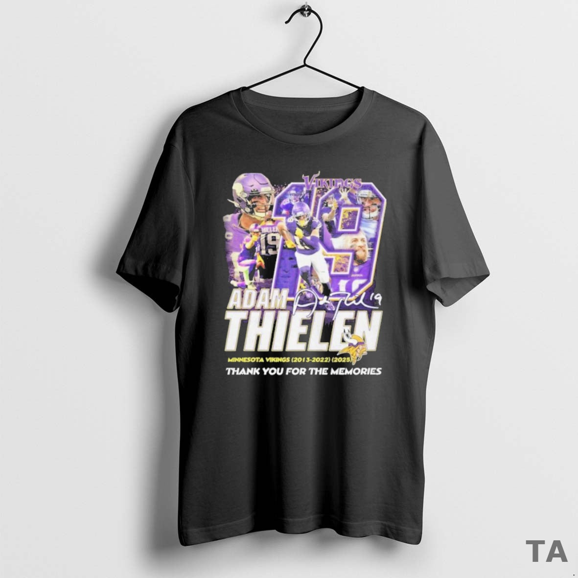 Top Adam Thielen Minnesota Vikings 2023 2025 Thank You For The Memories Signature T-Shirts, Hoodie, Sweatshirt