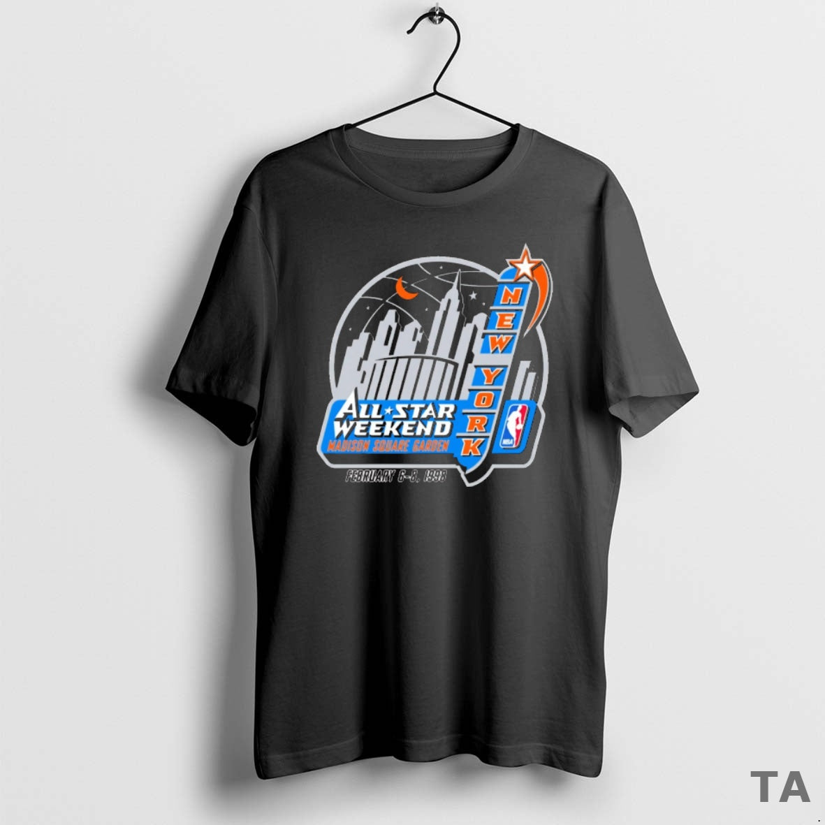 Top All Stars Weekend Madison Square Garden February 6 8 1998 Nba New York Logo T-Shirts, Hoodie, Sweatshirt