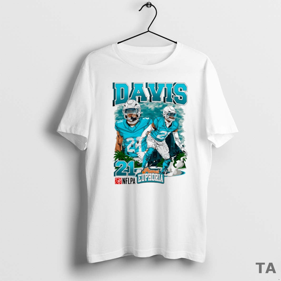 Top Ashtyn Davis 21 Miami Dolphins Football Comic Circle T Shirt Sweater Hoodie, Sweatshirt | AU18TeeNovaLab.com