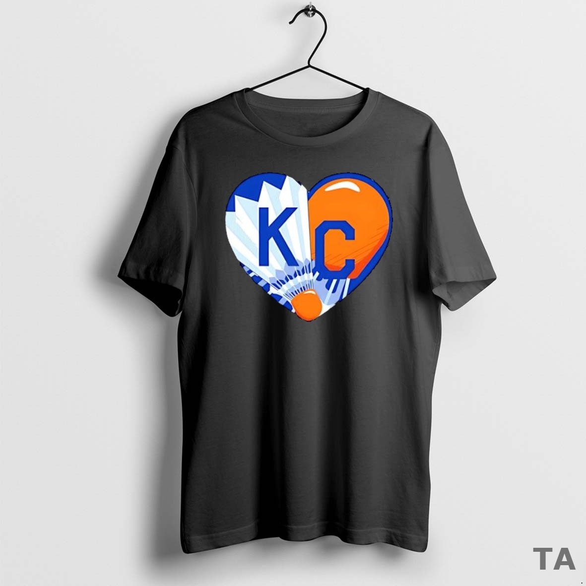 Top Awesome Shuttlecock Kc Heart T Shirt Sweater Hoodie, Sweatshirt | AU18TeeNovaLab.com