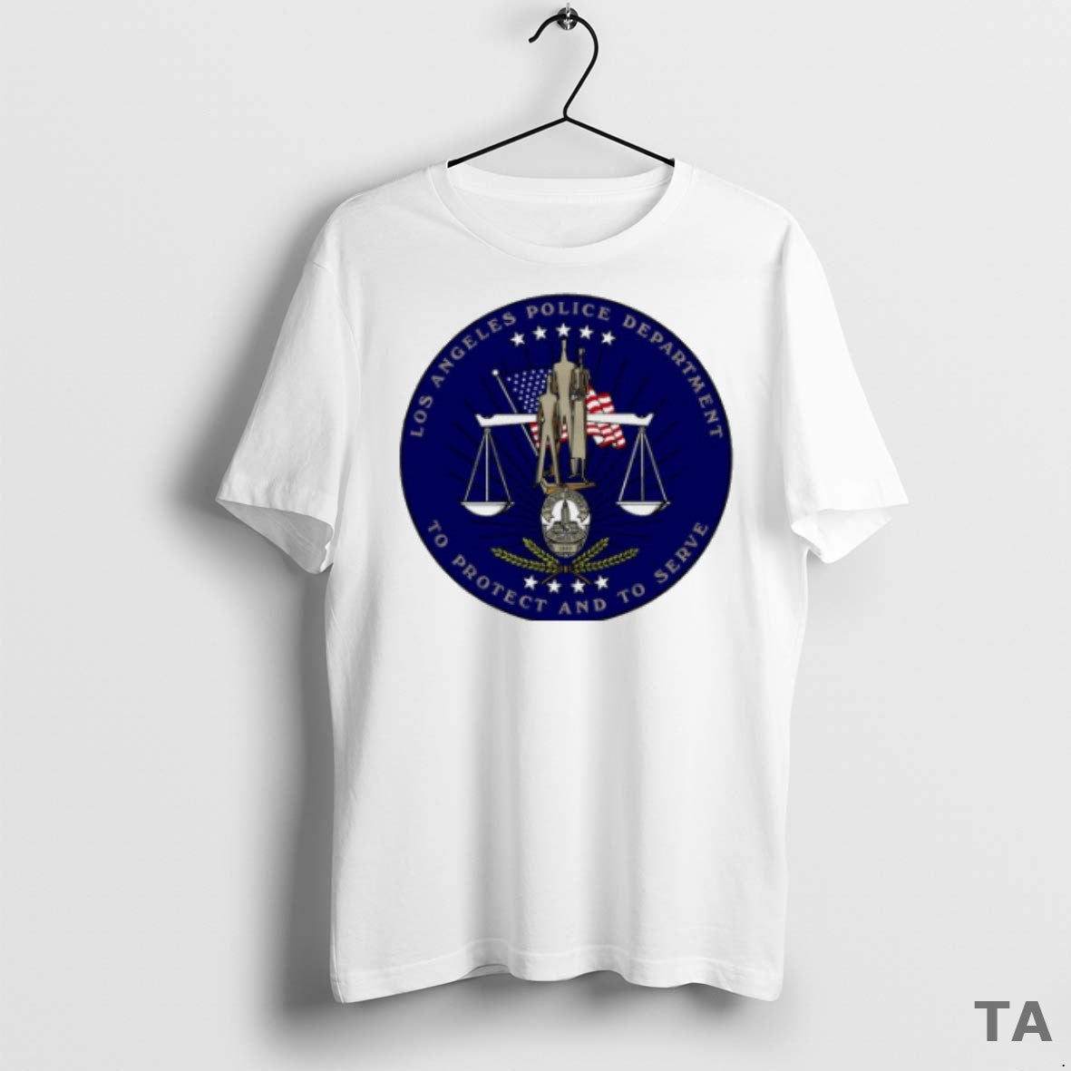 Top Flag Of The Los Angeles Police Department To Protect And To Serve Logo 2025