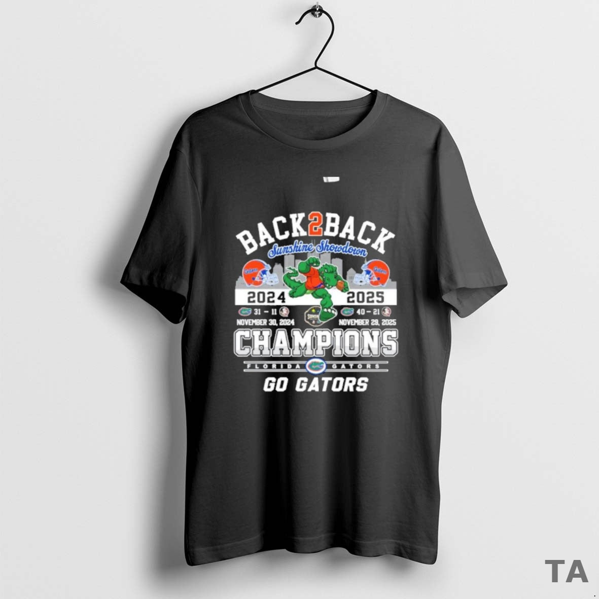 Top Florida Gators Beat Seminoles Again Sunshine Showdown Champions Back 2 Back T Shirt Sweater Hoodie, Sweatshirt