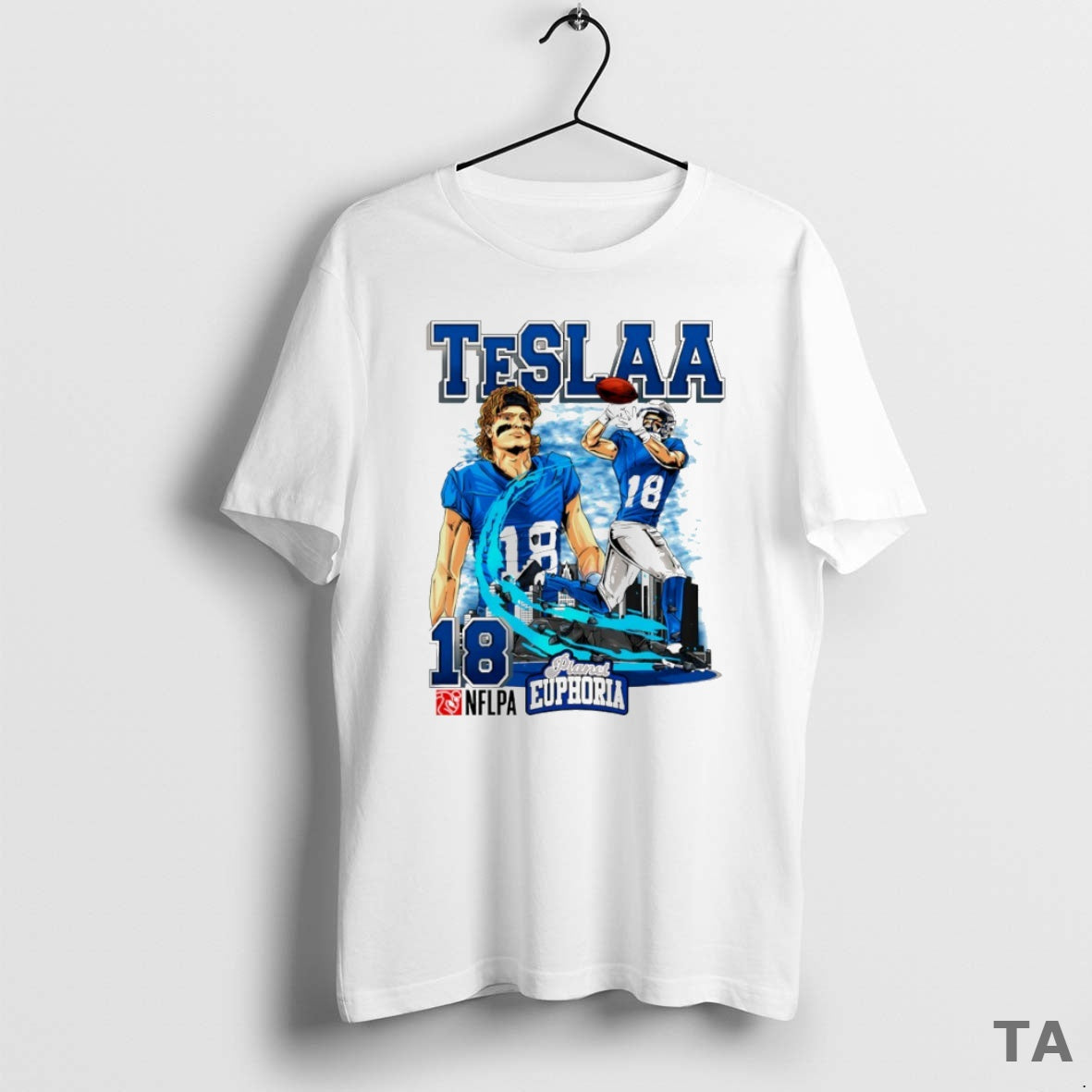 Top Isaac Teslaa 18 Detroit Lions Football Comic Circle T Shirt Sweater Hoodie, Sweatshirt | AU18TeeNovaLab.com