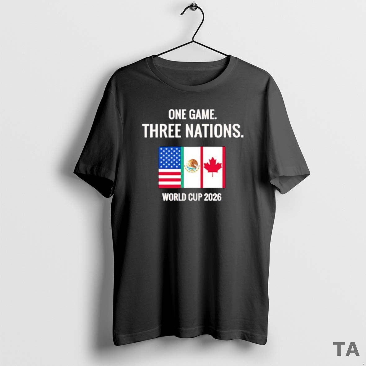 Top One Game Three Nations World Cup 2026 Usa Canada And Mexico Flag T-Shirts, Hoodie, Sweatshirt | AU18TeeNovaLab.com