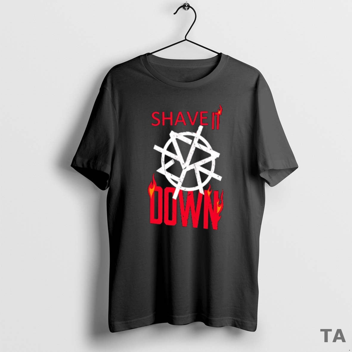 Top Shave It Down Blazing Text T Shirt Sweater Hoodie, Sweatshirt | AU18TeeNovaLab.com