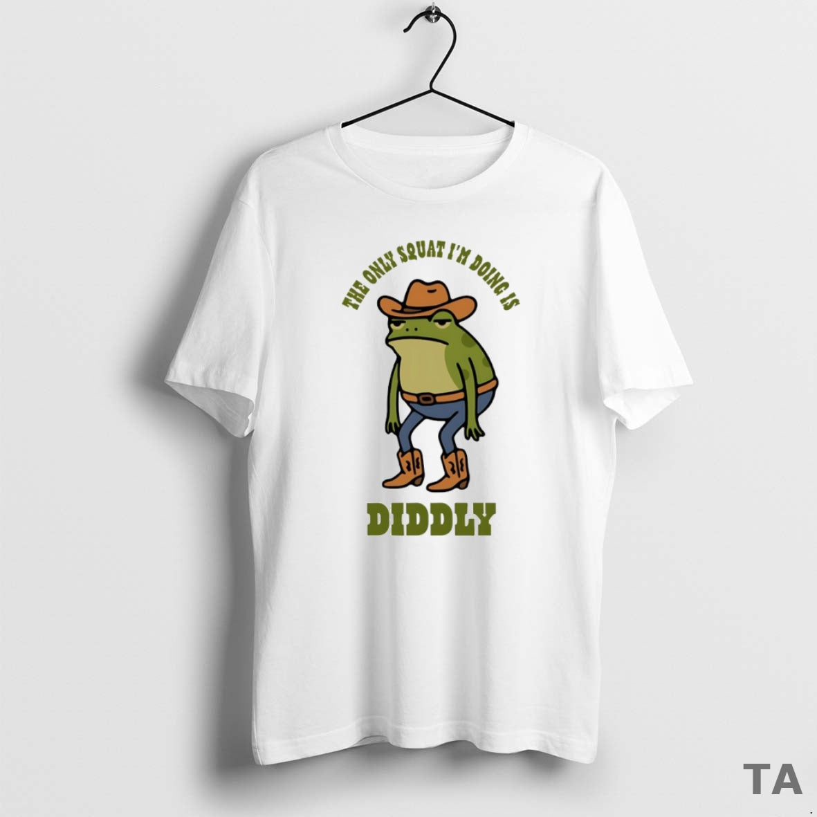 Top The Only Squat Im Doing It Diddly Frog Circle T Shirt Sweater Hoodie, Sweatshirt | AU18TeeNovaLab.com