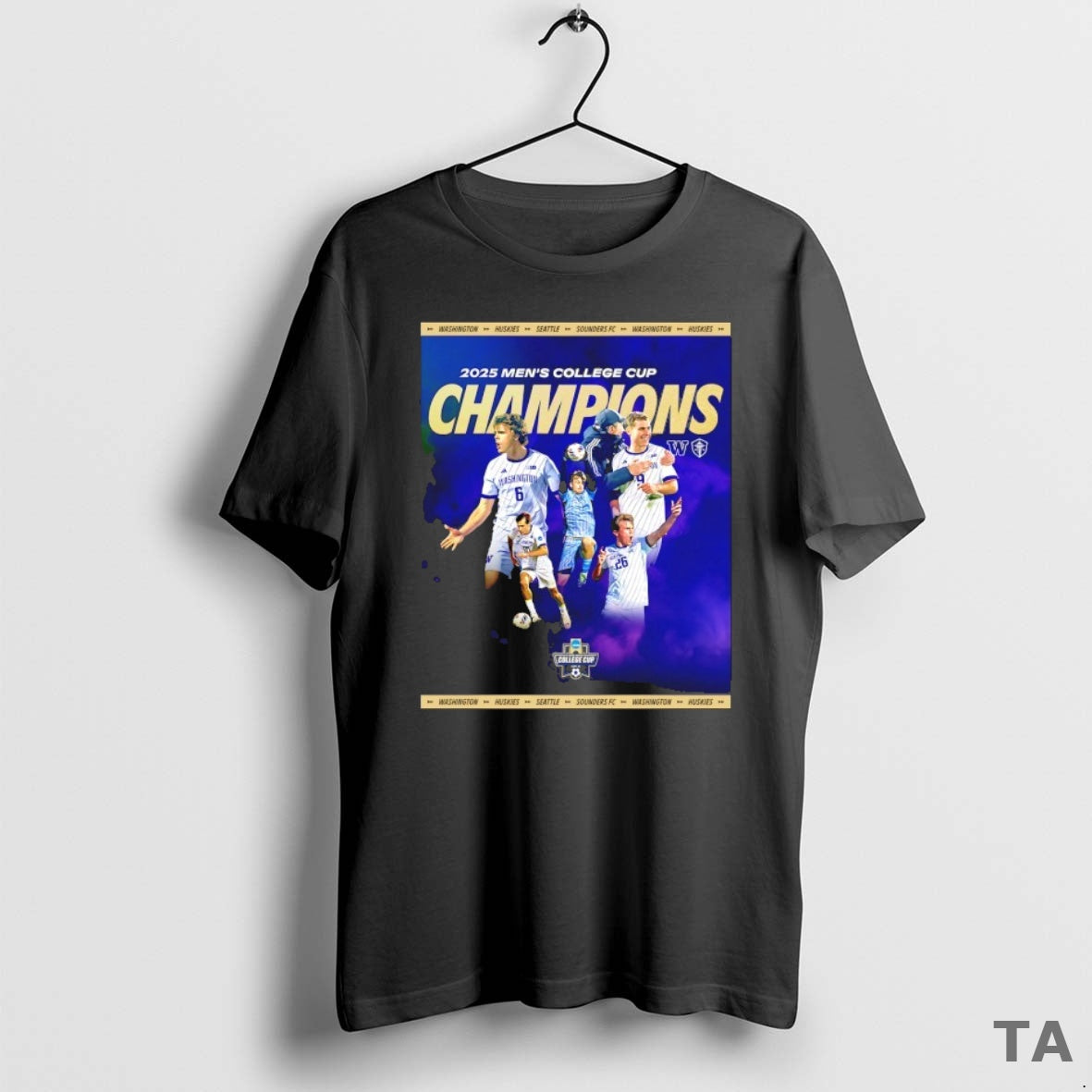 Top Washington Huskies 2025 Mens College Cup Champions T Shirt Sweater Hoodie, Sweatshirt | AU18TeeNovaLab.com