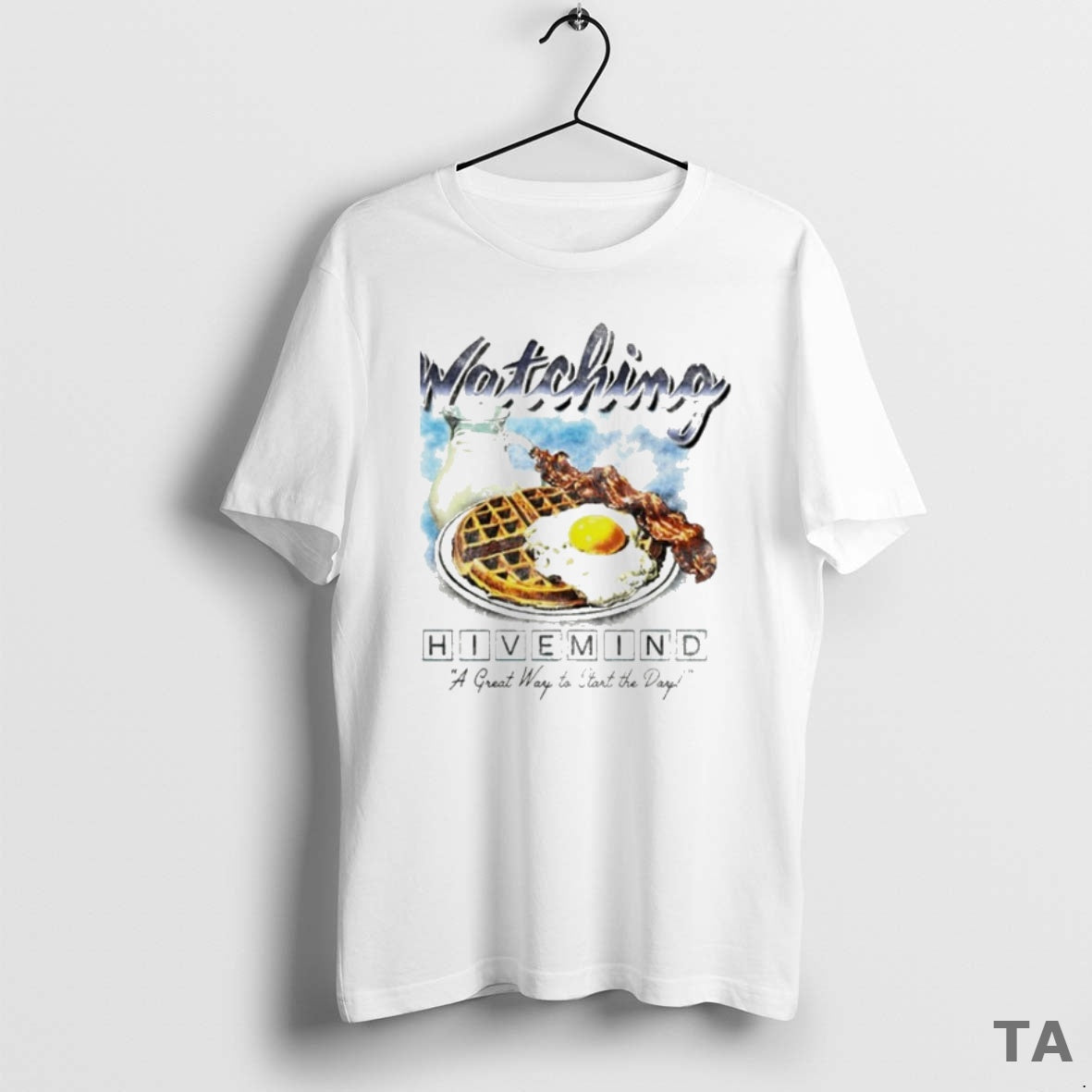 Top Watching Hivemind A Great Way To Start The Day Breakfast T Shirt Sweater Hoodie, Sweatshirt | AU18TeeNovaLab.com