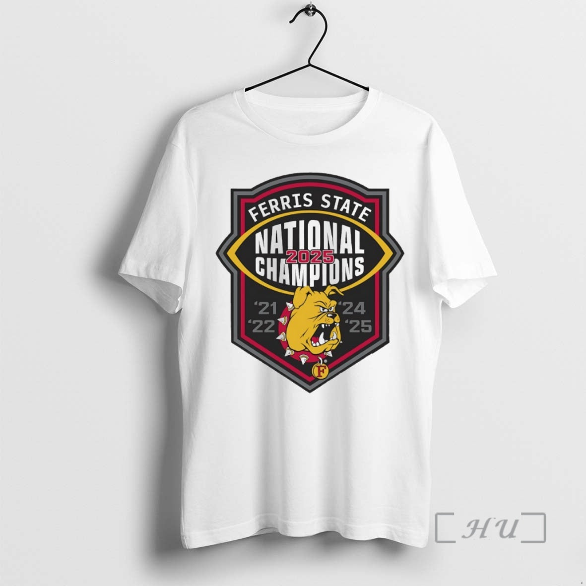 Trending Ferris State Bulldogs 2025 National Champions Logo Circle T-Shirts, Hoodie, Sweatshirt | AU18TeeNovaLab.com
