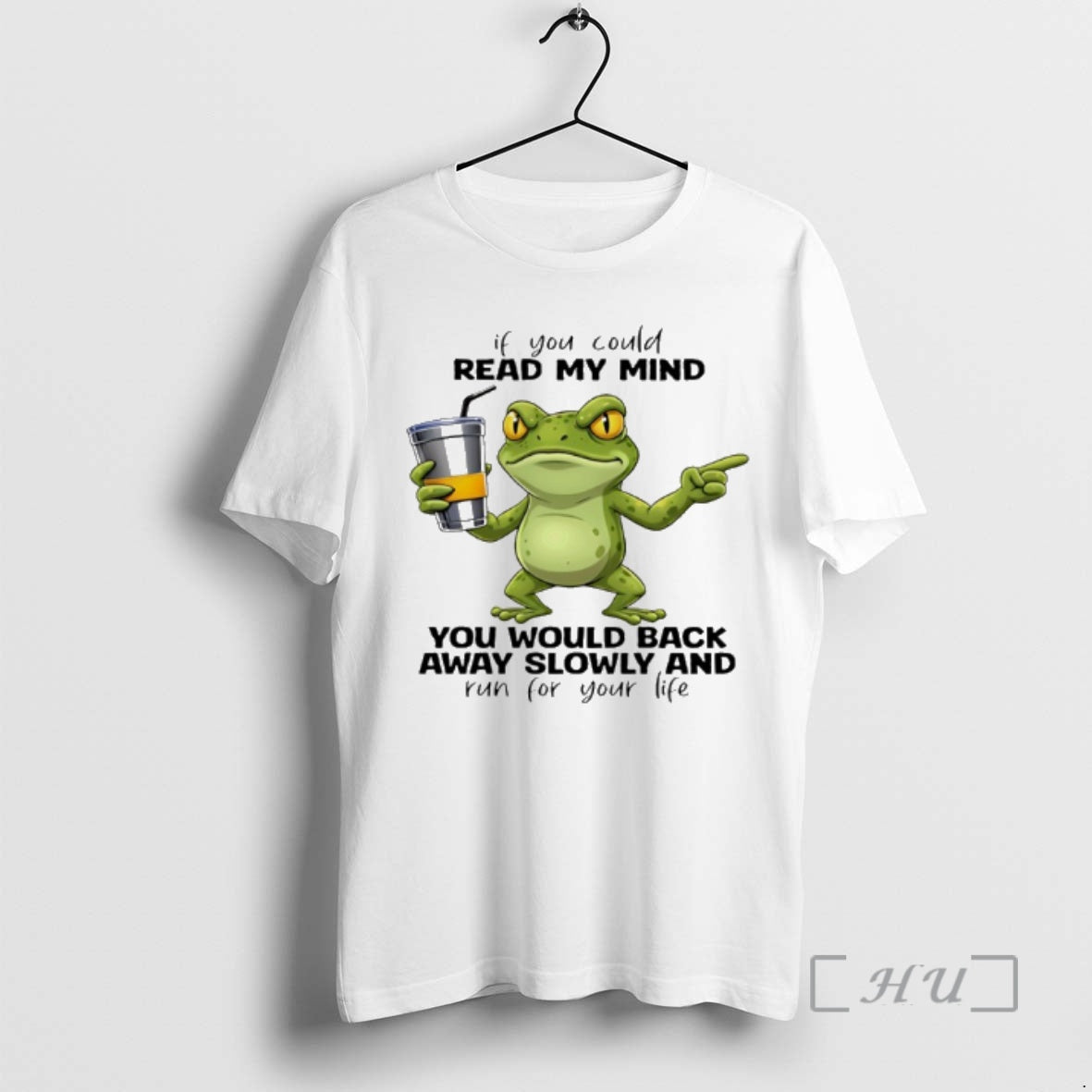 Trending Frog If You Could Read My Mind You Would Back Away Slowly And Run T-Shirts, Hoodie, Sweatshirt | AU18TeeNovaLab.com