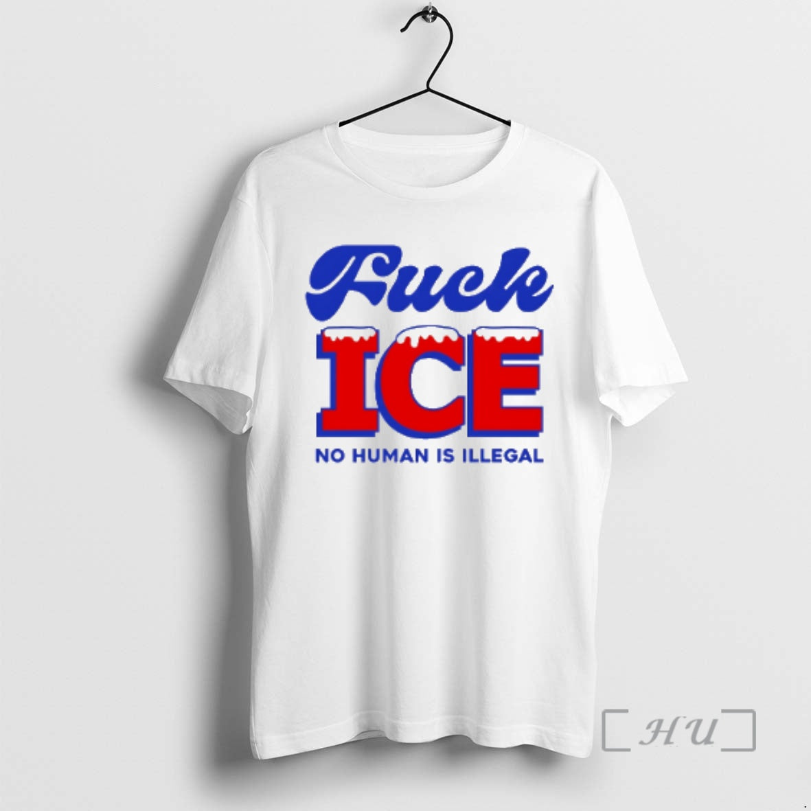 Trending Fuck Ice No Human Is Illegal T-Shirts, Hoodie, Sweatshirt | AU18TeeNovaLab.com
