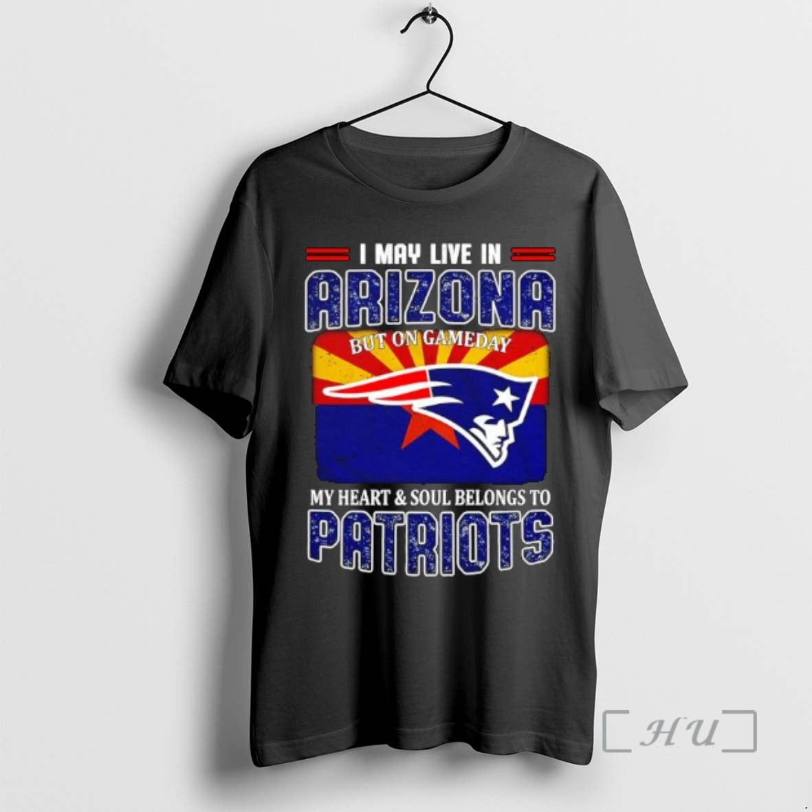 Trending I May Live In Arizona But On Gameday My Heart Soul Belongs To Patriots T-Shirts, Hoodie, Sweatshirt