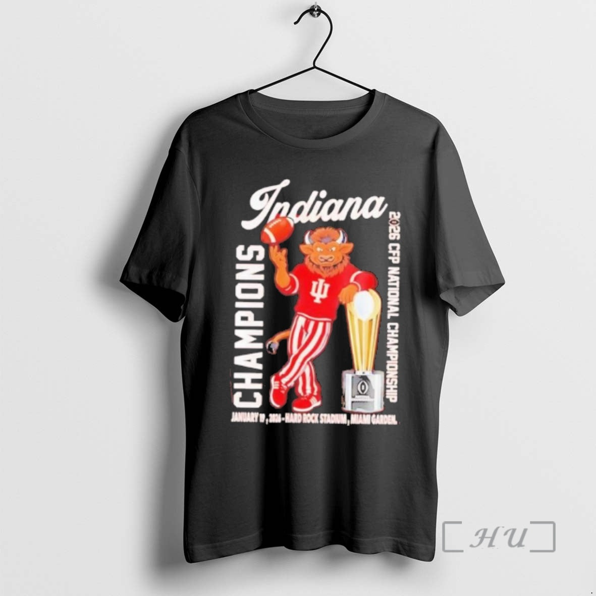 Trending Iu Football Cfp National Champions 2026 First Time Mascot T-Shirts, Hoodie, Sweatshirt | AU18TeeNovaLab.com