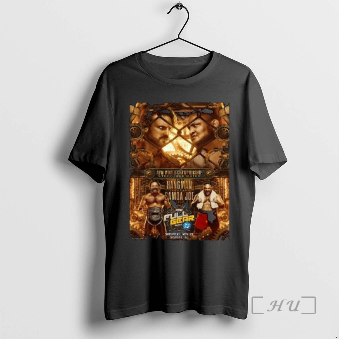 Trending Matchup Monday Hangman Adam Page Vs Samoa Joe Full Gear 2025 Circle Black Premium T-Shirts, Hoodie, Sweatshirt
