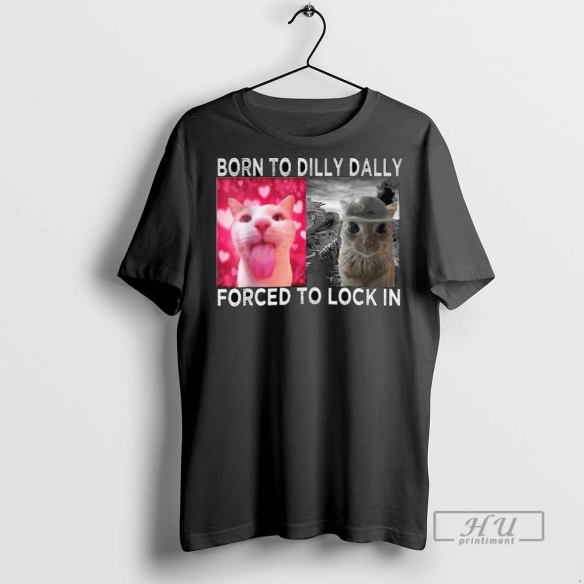 Trending Officials Cats Meme Born To Dilly Dally Forced To Lock In Graphic Long Sleve