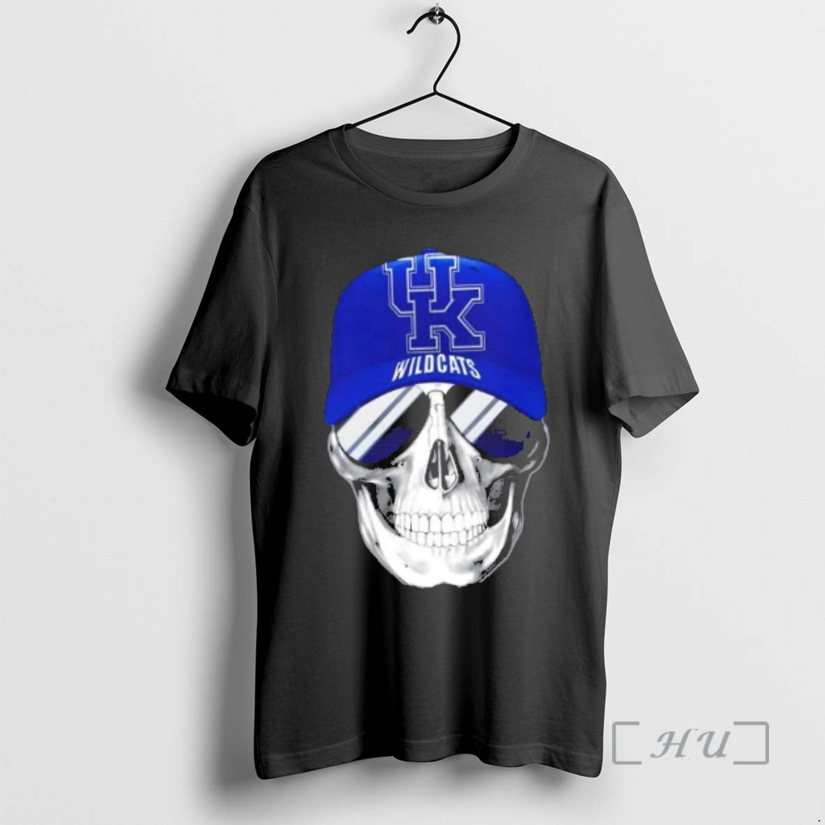 Trending Skull Wearing A Cap And Smile Kentucky Wildcats Fans T-Shirts, Hoodie, Sweatshirt | AU18TeeNovaLab.com