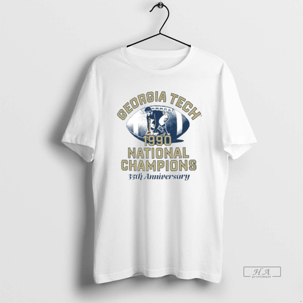 Trendy Georgia Tech Yellow Jackets 1990 National Champs Anniversary Retro Ornaments T-Shirts, Hoodie, Sweatshirt