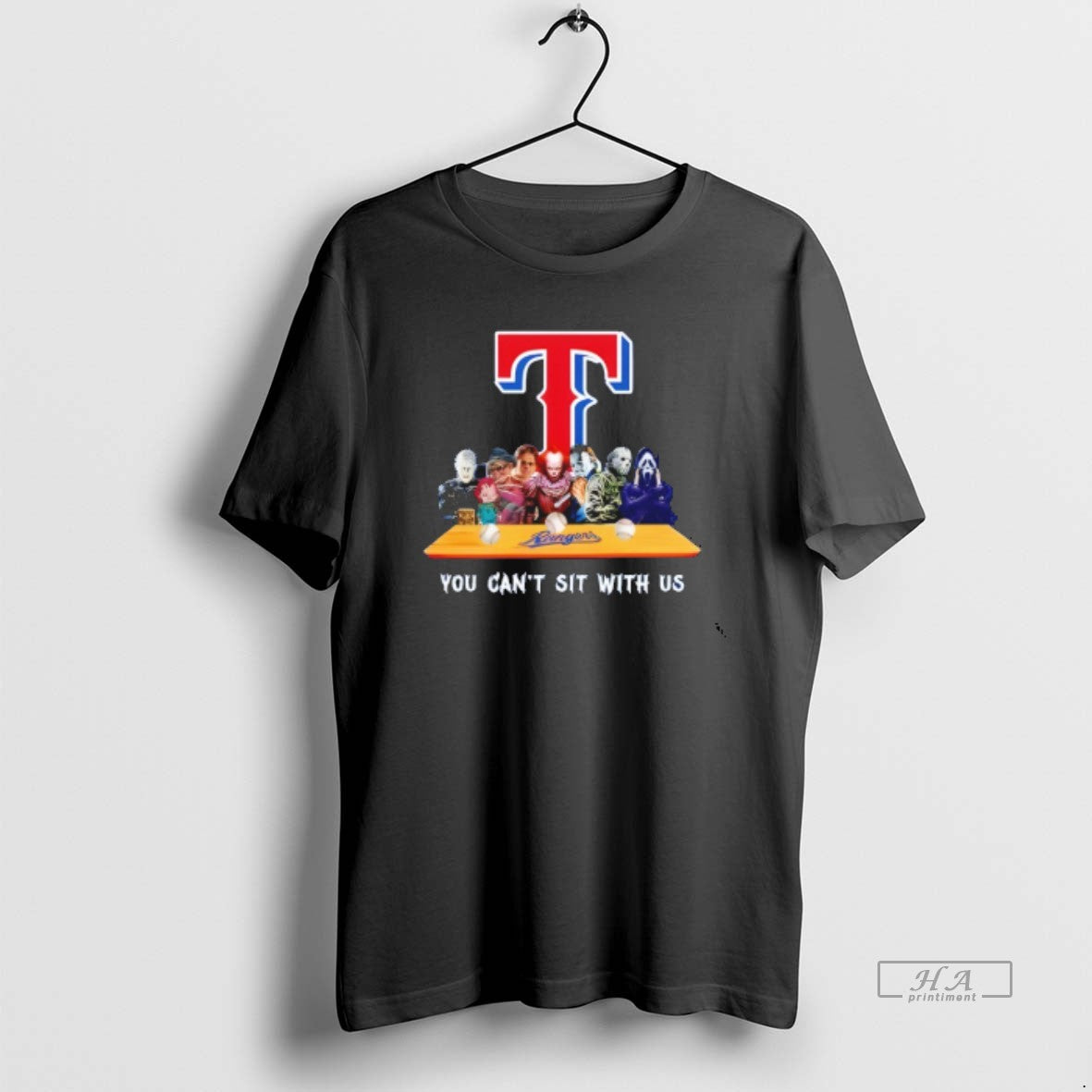 Trendy Horror Movie Characters You Cant Sit With Us Texas Rangers Halloween