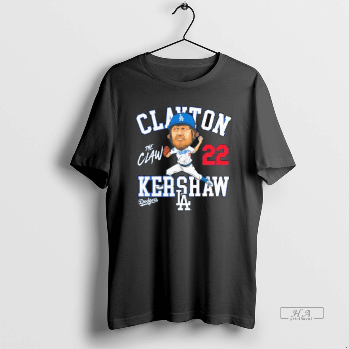 Trendy Los Angeles Dodgers Clayton Kershaw The Claw Caricature