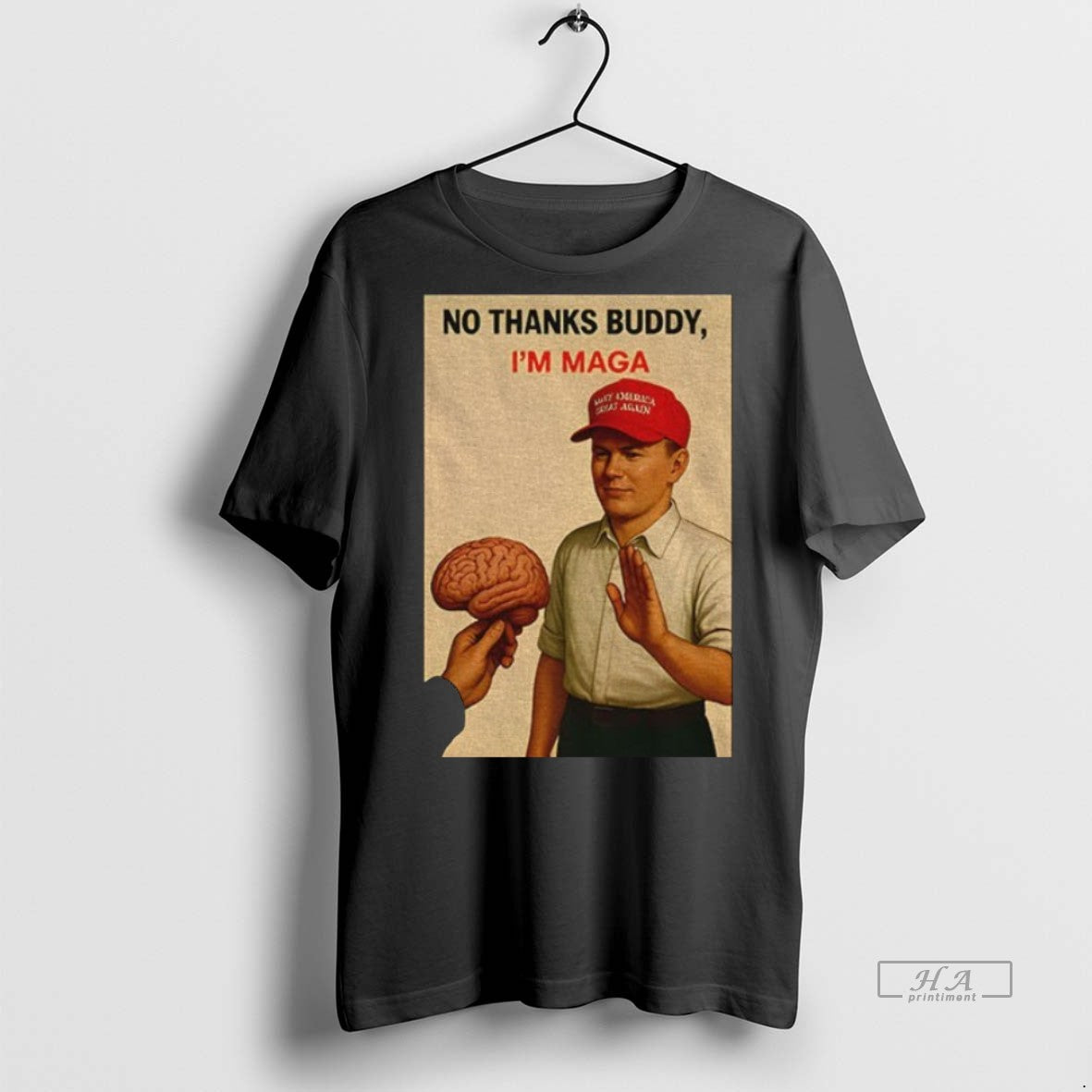 Trendy Official Anti Trump Parody Funny Political Protest No Kings Day No Thanks Buddy Im
