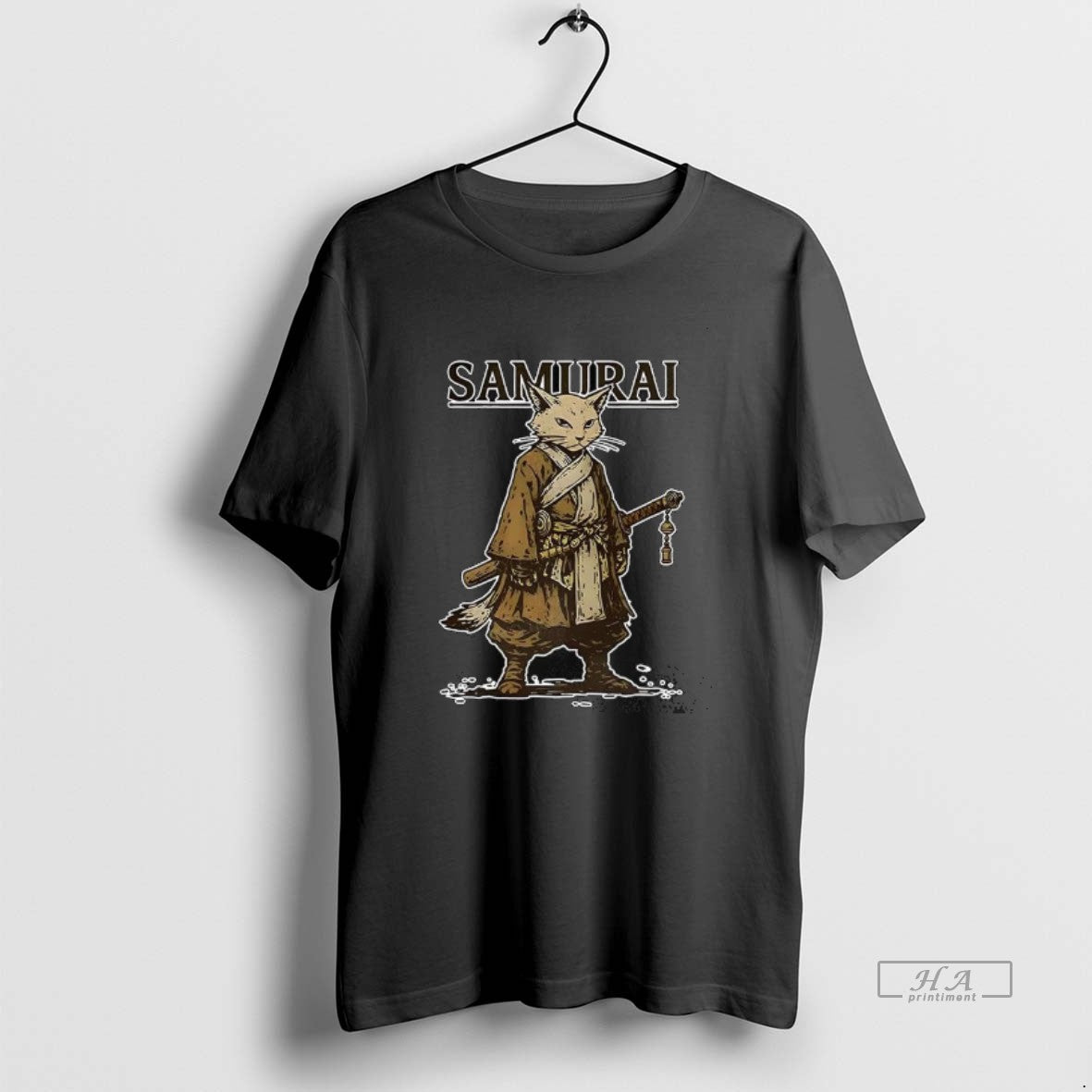 Trendy Samurai Cat Japan Japanese Warrior