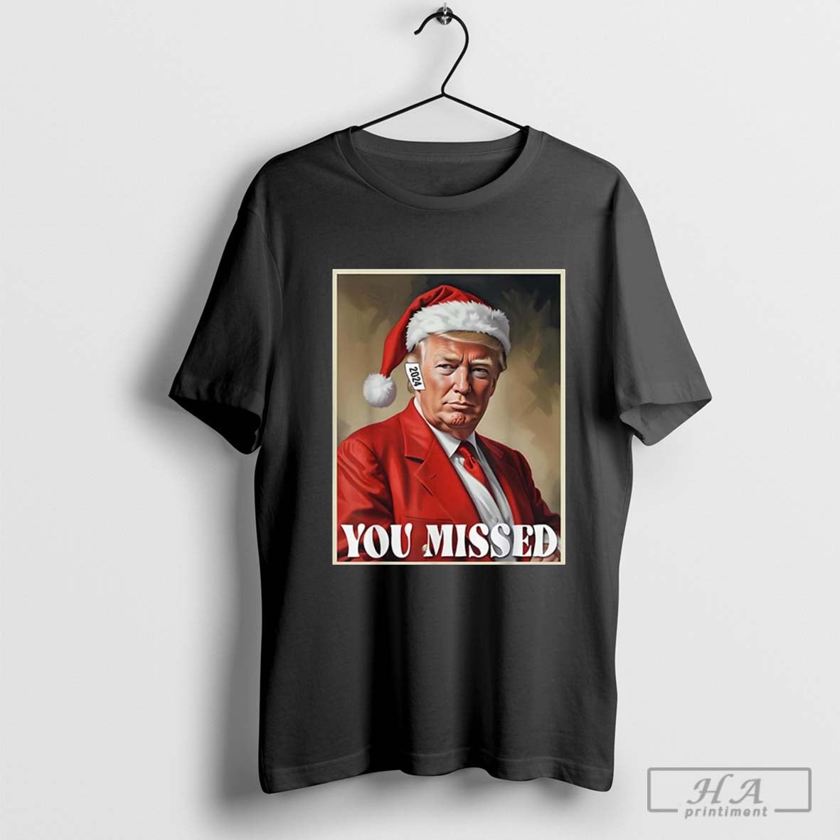 You Missed Trump 24 Us President Christmas Santa Claus Hat