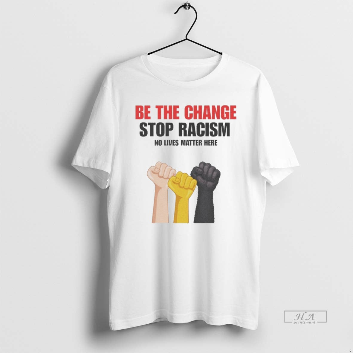 Official Be The Change Stop Racism No Lives Matter Here T-Shirts, Hoodie, Sweatshirt | AU18TeeNovaLab.com