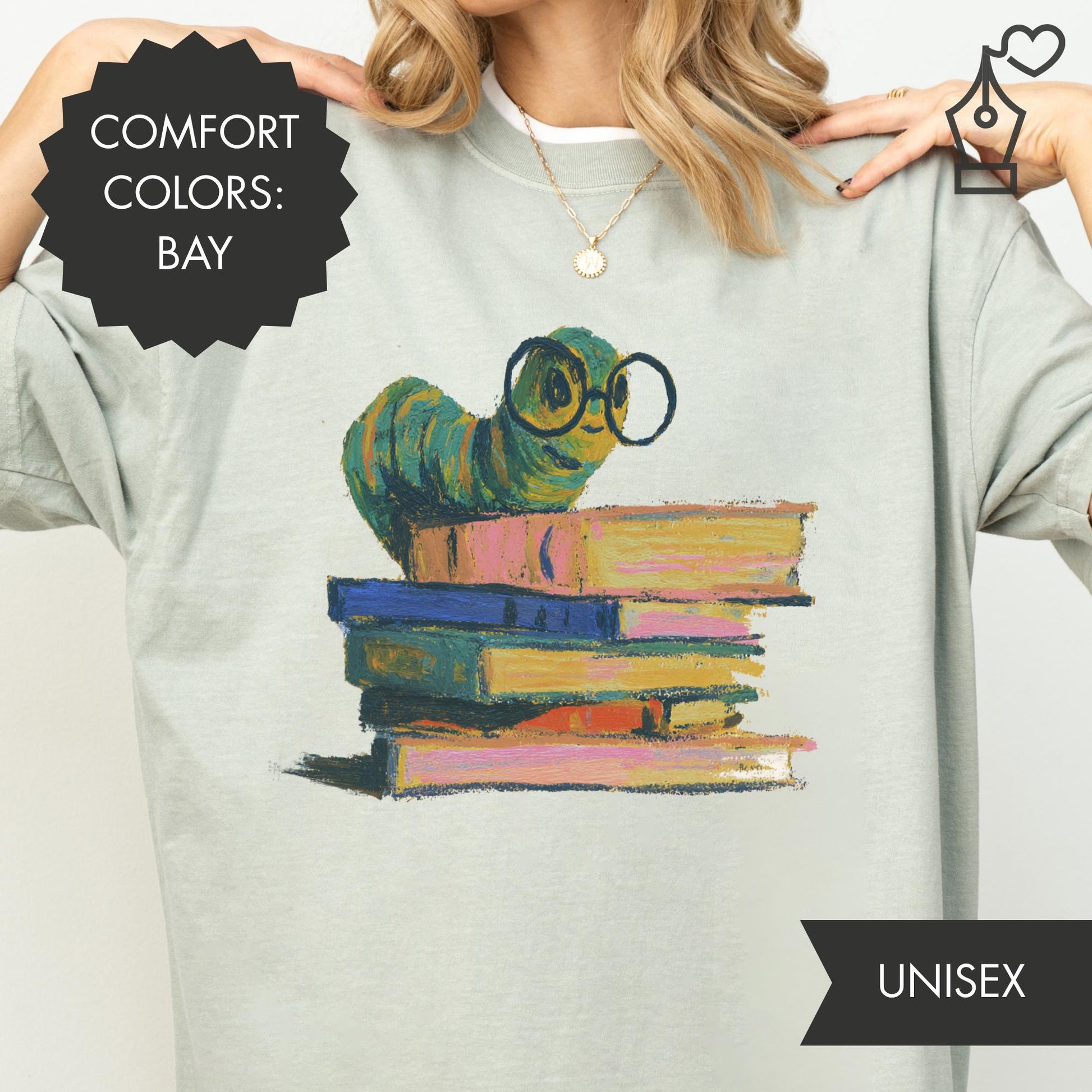 Bookworm Comfort Colors Reader Lover Tee Literary Unisex T-shirt, Sweatshirt, Hoodie (1)