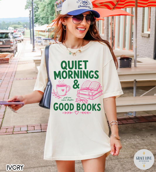 Quiet Mornings Good Books Summer Comfort Colors Book Lover Booktok Literary Readers (1)