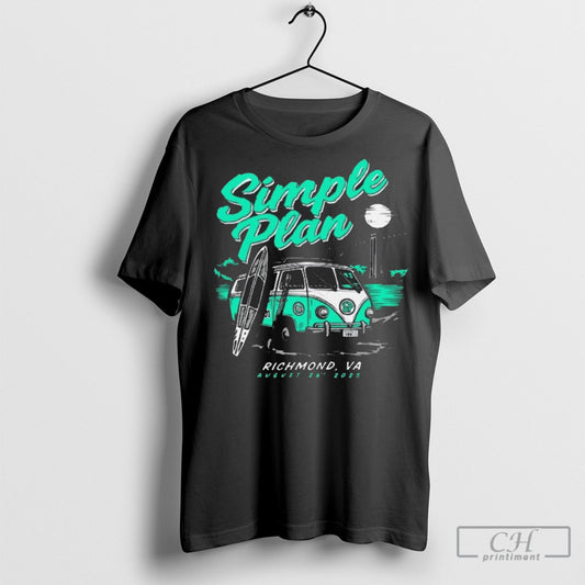 Awesome Simple Plan Richmond Va Allianz Amphitheater At Riverfront August 26 2025 Painting