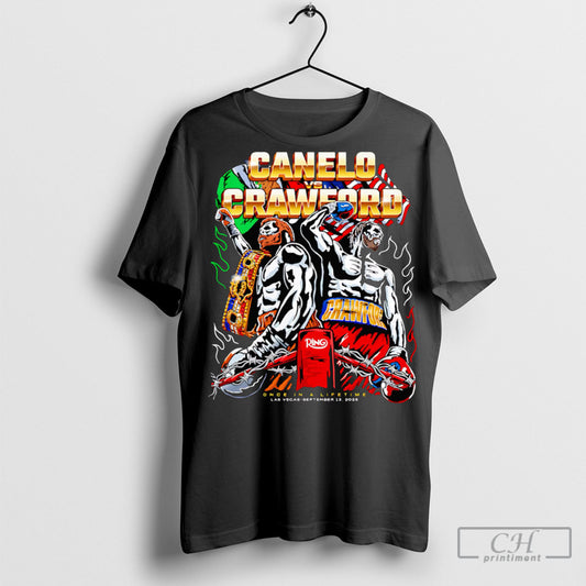 Canelo Vs Crawford Warren Lotas Once In A Lifetime T Shirts