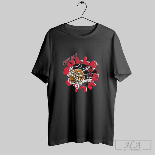 Chicago Bulls In The Net Basketball