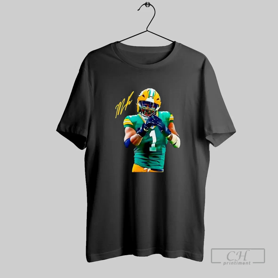 Christian Watson 1 Signature Green Bay Packers Football Player