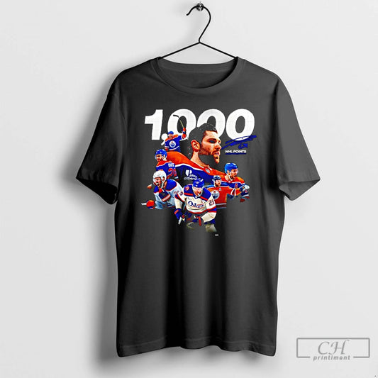 Classic 1 000 Nhl Leon Draisaitl Edmonton Oilers Signature T-Shirts, Hoodie, Sweatshirt | AU18TeeNovaLab.com