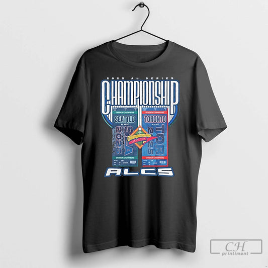Classic 2025 Alcs Series Championship Matchup Sea Mariners Vs Tor Blue Jays T Shirts