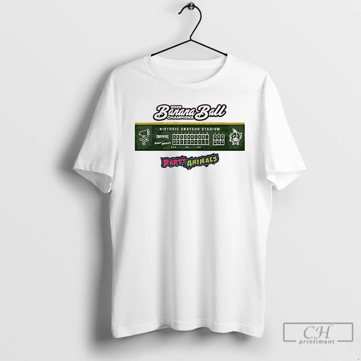 Classic 2025 Banana Ball Champions Party Animals T Shirts