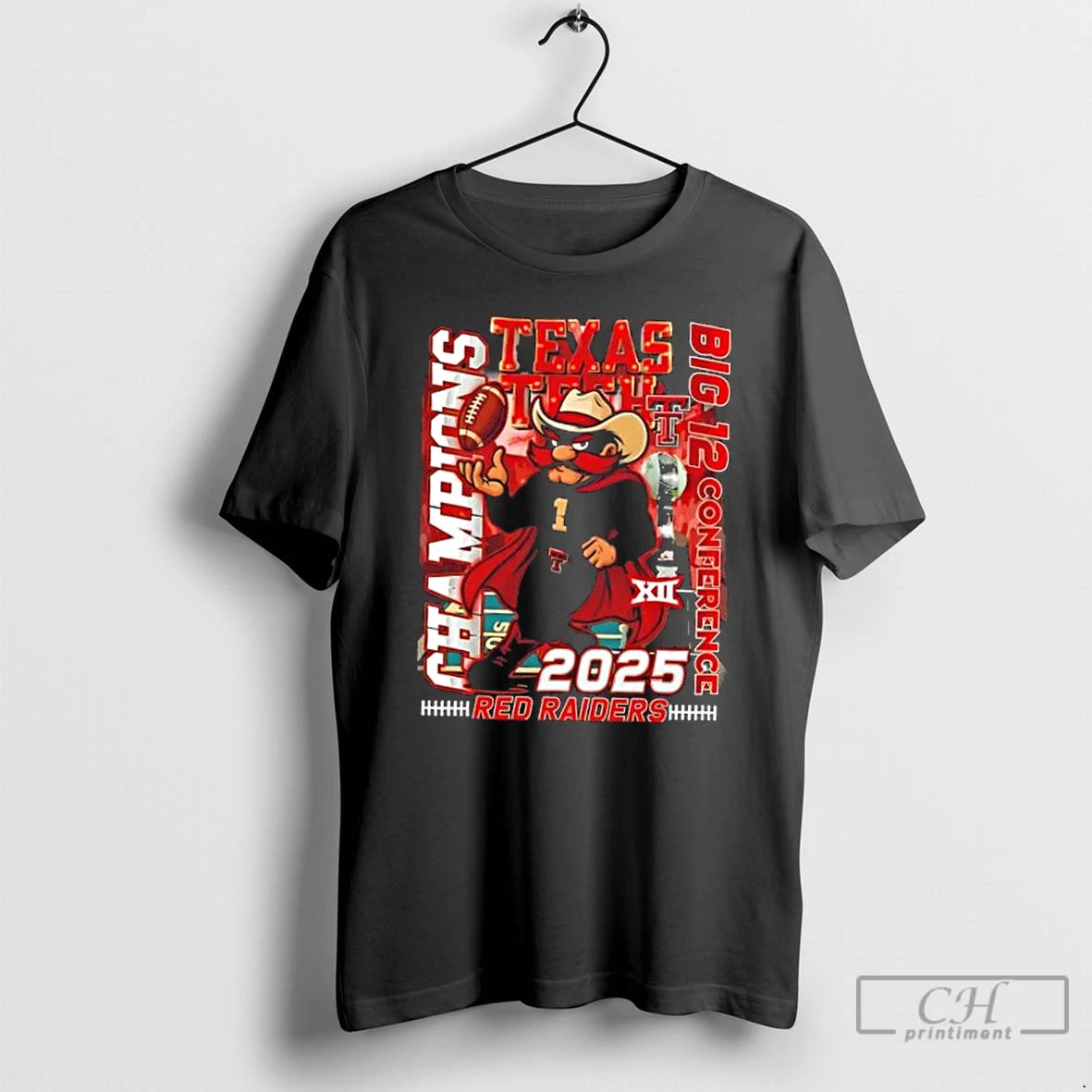 Classic 2025 Big 12 Conference Texas Tech Red Raiders Mascot T-Shirts, Hoodie, Sweatshirt | AU18TeeNovaLab.com