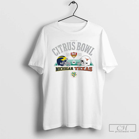Classic 2025 Cheez It Citrus Bowl 2 Team Michigan Vs Texas Helmets T Shirts Sweater Hoodie, Sweatshirt | AU18TeeNovaLab.com