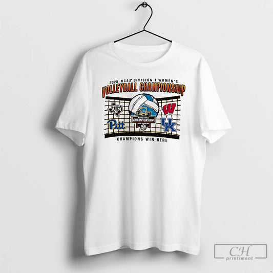 Classic 2025 Ncaa Division I Womens Volleyball Championship Win Here T-Shirts, Hoodie, Sweatshirt | AU18TeeNovaLab.com