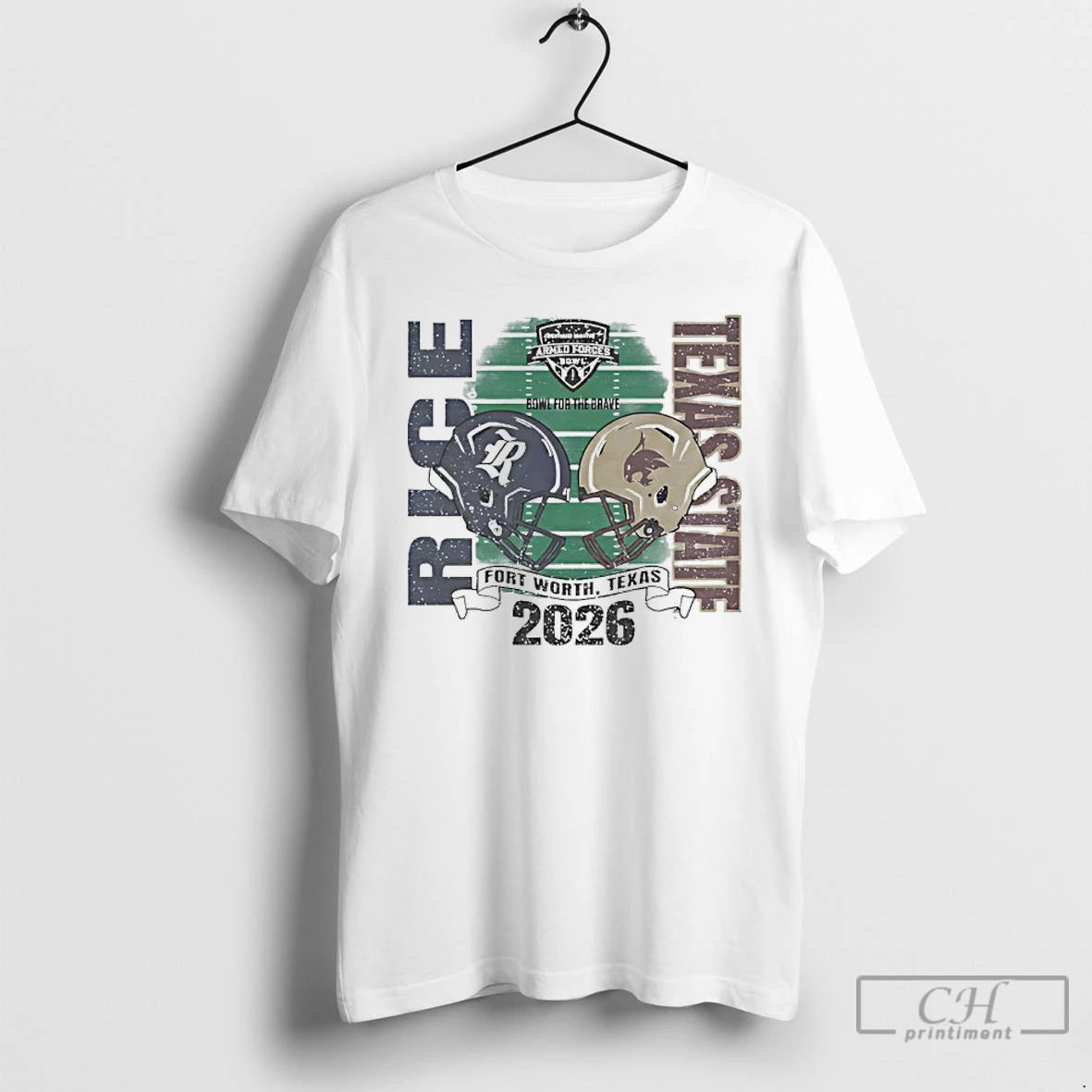 Classic 2026 Armed Forces Bowl Rice Owls Vs Texas State Bobcats Helmets T Shirts Sweater Hoodie, Sweatshirt