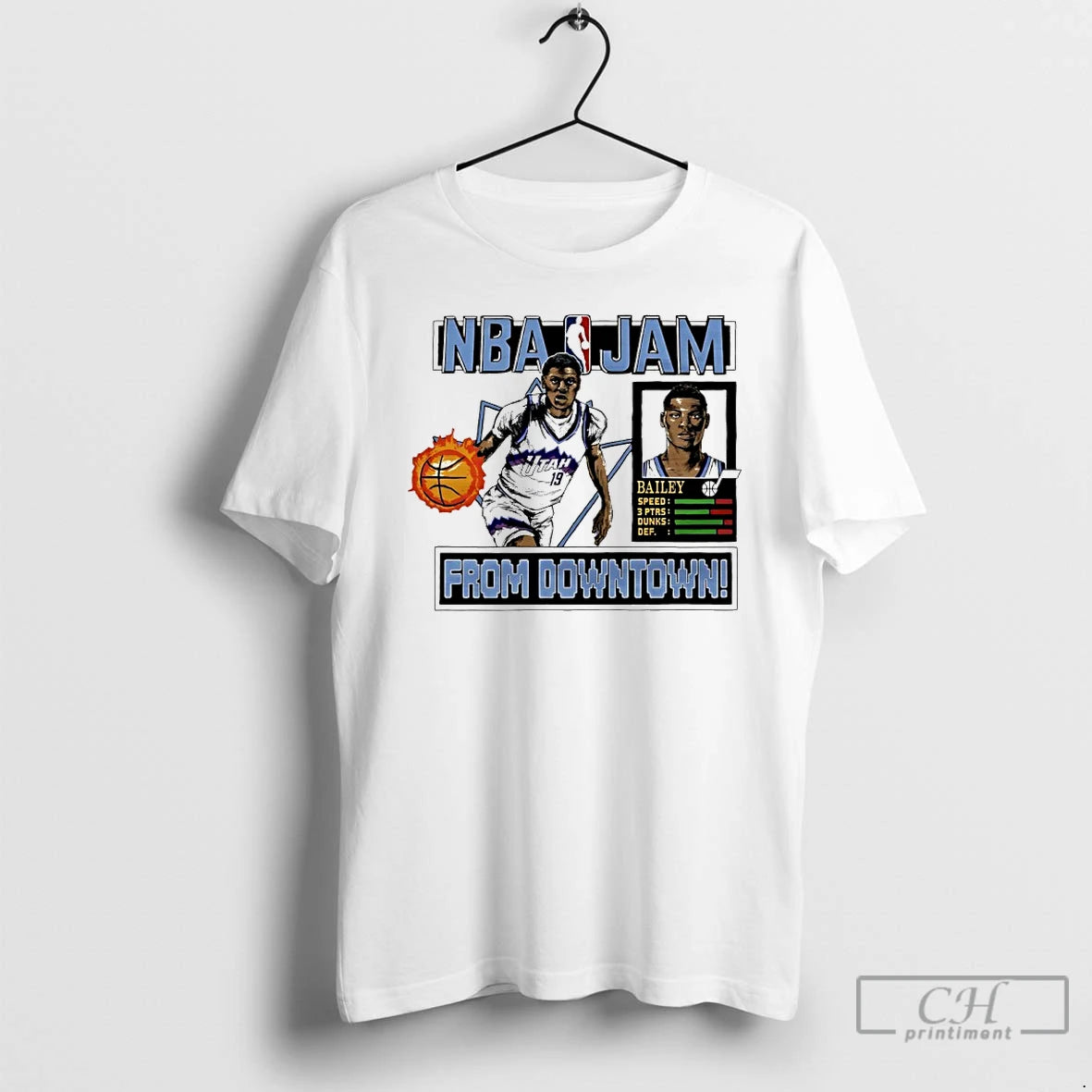 Classic Ace Bailey Utah Jazz Nba Jam From Downtown T-Shirts, Hoodie, Sweatshirt | AU18TeeNovaLab.com