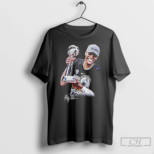 Classic Aja Wilson Finals Mvp Las Vegas Aces Wnba Basketball 2025 Signature T Shirts