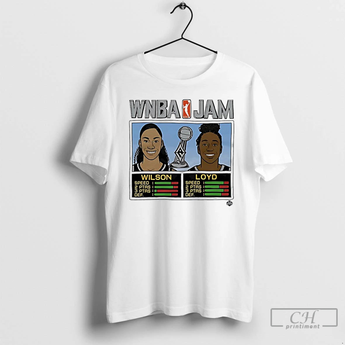 Classic Aja Wilson And Jewell Loyd Las Vegas Aces Wnba Jam 2025 Champs T Shirts