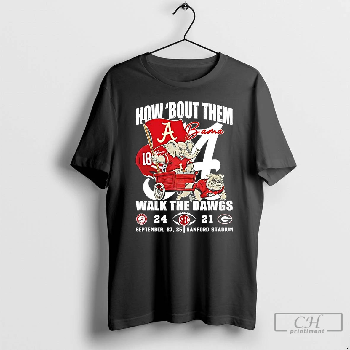 Classic Alabama 18 Beat Georgia 24 21 How Bout Them Walk The Dawgs 2025 T-Shirts, Hoodie, Sweatshirt | AU18TeeNovaLab.com