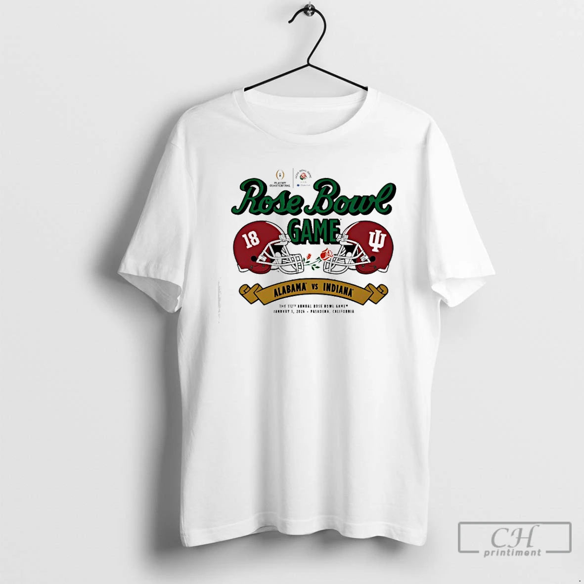 Classic Alabama And Indiana Playoff Rose Bowl Game 2026 T-Shirts, Hoodie, Sweatshirt | AU18TeeNovaLab.com