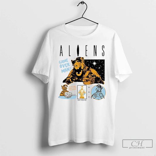 Classic Alf Iens Game Over Man Your God Cant Save You Now Ha Kill Me T-Shirts, Hoodie, Sweatshirt | AU18TeeNovaLab.com